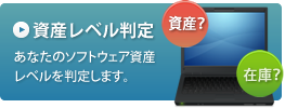 資産レベル判定 あなたのソフトウェア資産レベルを判定します。